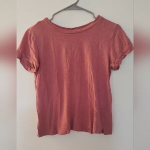 LOFT Dusty Rose Soft Cotton Tee
